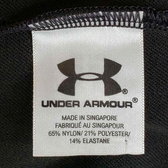 Under Armour UA Shirt Long Sleeve Mens Size Large L Black Mock Neck - Picture 7 of 9